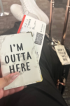 I’m Outta Here /Don’t Touch My Bag Luggage Tag & Passport Cover Set
