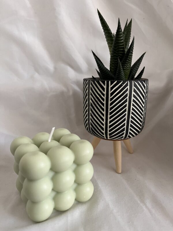 Morning Mist - Green Large Bubble Soy Wax Candle