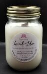 Lavender-Lilac Soy Wax Candle - Mason Jar 80+ Hours Burn Time - Wooden Wick