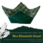 100% Cotton Microwavable Bowl Cozy - Mrs.Elizabeth Grant