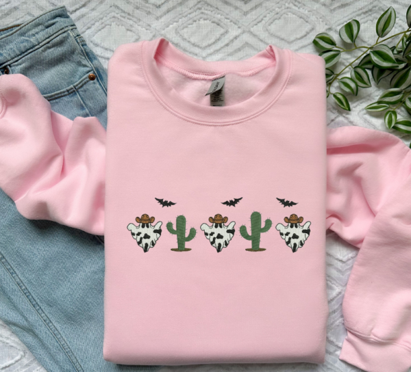 Halloween Cowboy Embroidered Sweatshirt