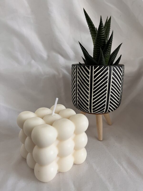 Vanilla Sky - White Large Bubble Soy Wax Candle
