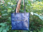 Handmade Leather tote bag - Royal blue