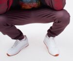 Slim-fit Men's Brown Joggers-brushed fleece