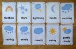 Weather Pattern Flashcards and Loose Parts Matching Set