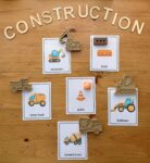 All About Construction Set with Color Flashcards