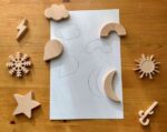 3D Eco Printed Weather Pattern Loose Parts - 9pk