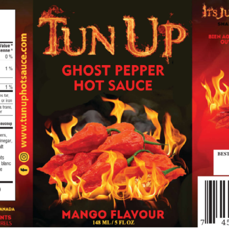 Ghost Pepper Mango Flavour Label Screenshot