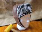 Child's Handmade leather and fleece Trapper hat, trapper hat, lined trapper hat