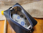 Hand made leather Dopp kit, shaving bag