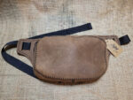 Fanny pack, shoulder bag, sueded leather