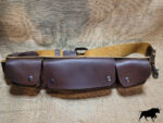 Hand made leather steampunk utility belt