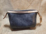 Hand made reptile print cosmetic bag