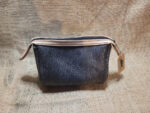 Hand made reptile print cosmetic bag