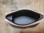 Hand made reptile print cosmetic bag