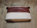 Hand made leather cosmetic bag