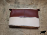 Hand made leather cosmetic bag