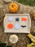 Halloween Loose Parts Set with Black and White Flashcards
