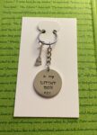 ‘In my witchy mom era’ hand stamped keychain