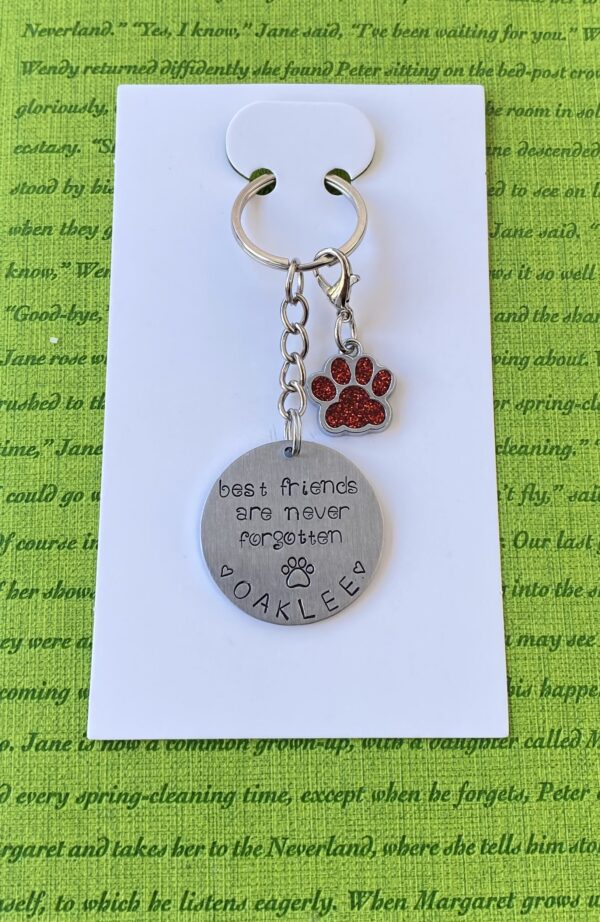 Personalized Hand Stamped Keychains