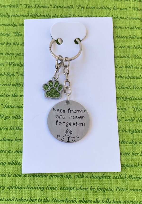 Personalized Hand Stamped Keychains