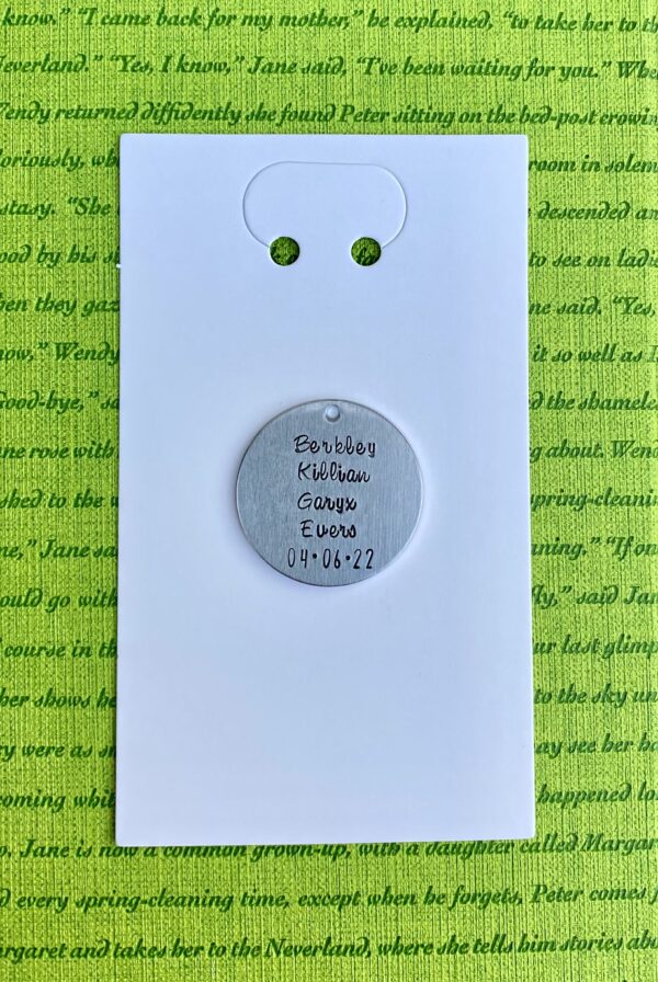 Personalized Hand Stamped Keychains