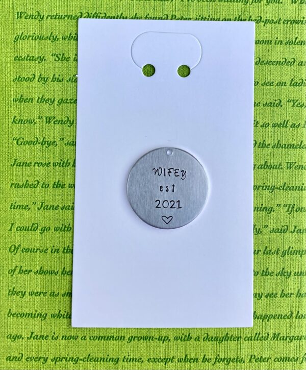 Personalized Hand Stamped Keychains