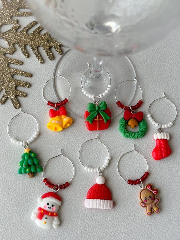 Holidays Wine Charms Set