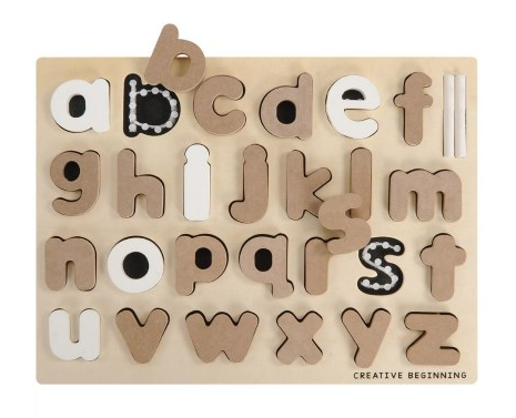 Lowercase Chalkboard Puzzle
