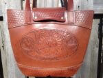 Handmade leather totebag, leather totebag, lined leather totebag, shoulder totebag
