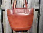 Handmade leather totebag, leather totebag, lined leather totebag, shoulder totebag