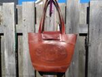 Handmade leather totebag, leather totebag, lined leather totebag, shoulder totebag