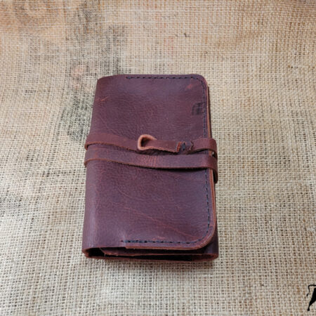 Hand made leather pipe pouch