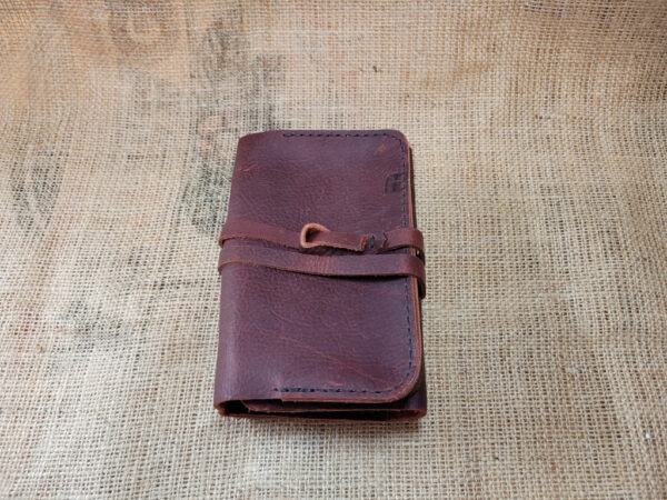 Hand made leather pipe pouch