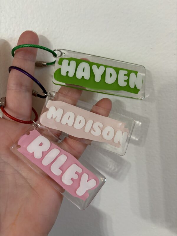 Water bottle name tags