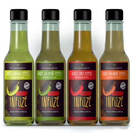 4 Pack Mixed Infused Olive Oils 150 ml (5 oz) each