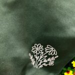 Garden Apron with Pockets - Green with Charming Design Choices