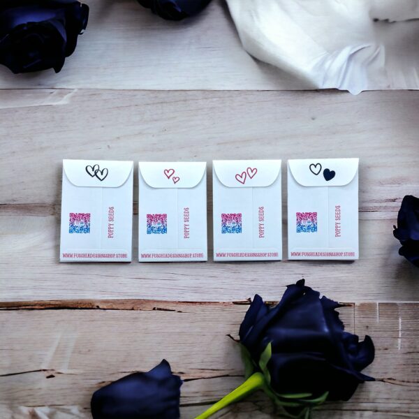 Seed Packages - AntiValentine's Day Gift for friends - Includes poppy seeds