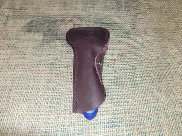 Handmade leather disposible razor case