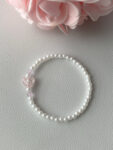 Crackle Pink Heart Bracelet