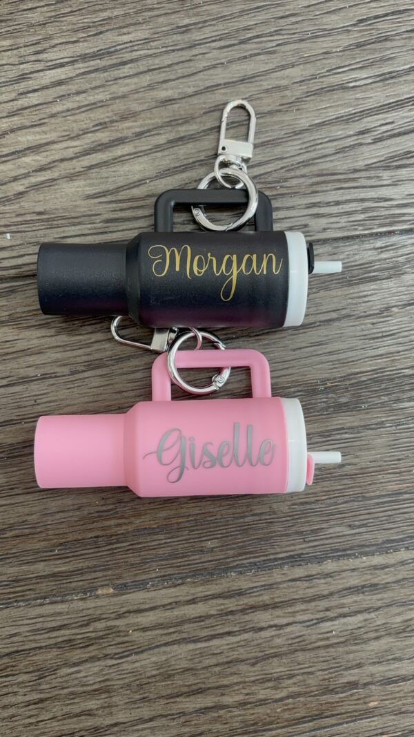 Chapstick tumbler keychain