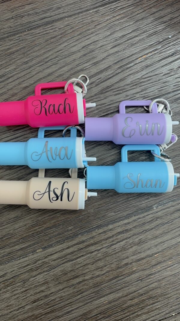 Chapstick tumbler keychain