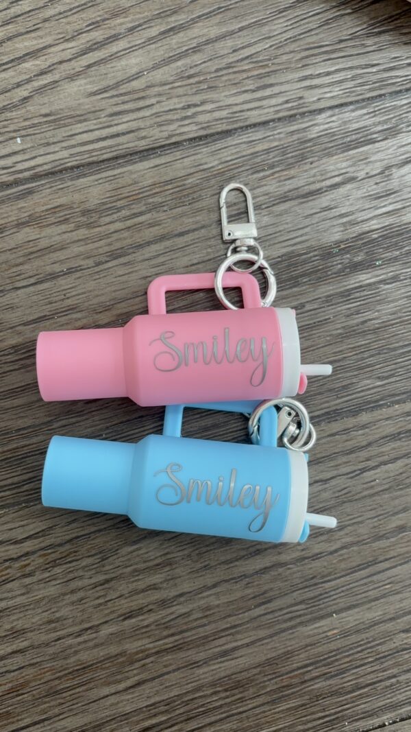 Chapstick tumbler keychain