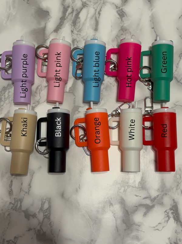 Chapstick tumbler keychain