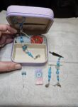Embroidery Box - Blue & Mauve Sealife