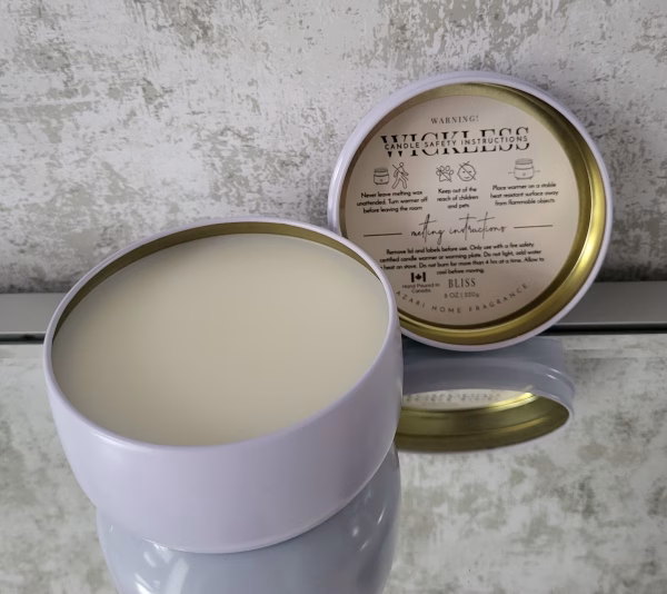 Wickless Candle, Hand Poured Soy Wax, Candle Melt, Flameless, Home Fragrance, Home Decor, Highly Scented, Non Toxic 8oz Highly Scented