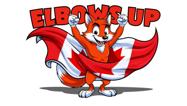 9 up stickers, Elbows Up Canada Standing up too Donald Trump