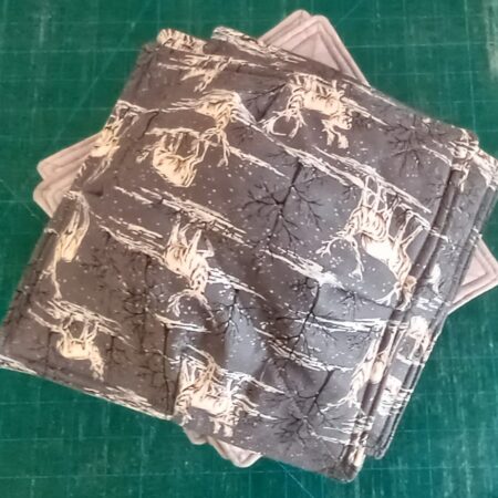 Masculine Deer Bowl Cozies