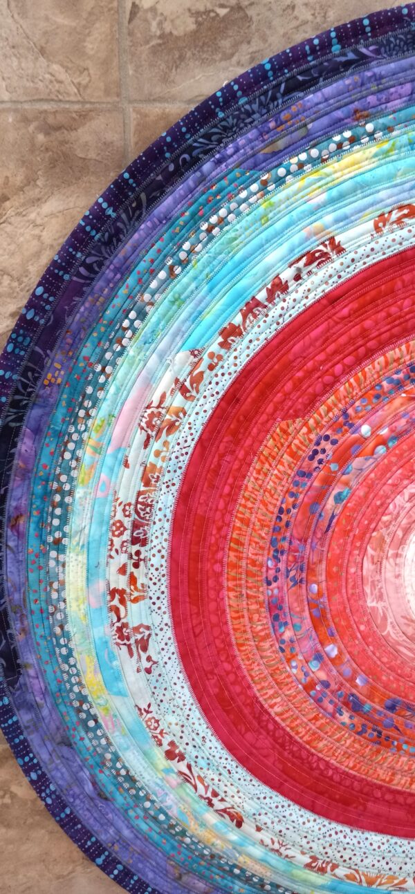 Hand Crafted Oval Jelly Roll Rug Large 36" by 54"