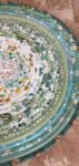 Hand Crafted Jelly Roll Rug Greens 26.5 by 39 inches
